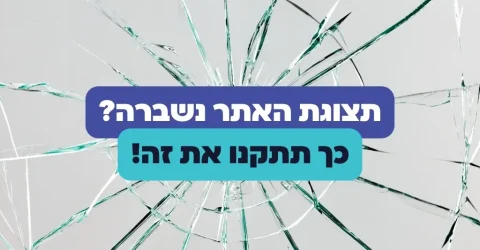 תצוגת האתר נשברה?